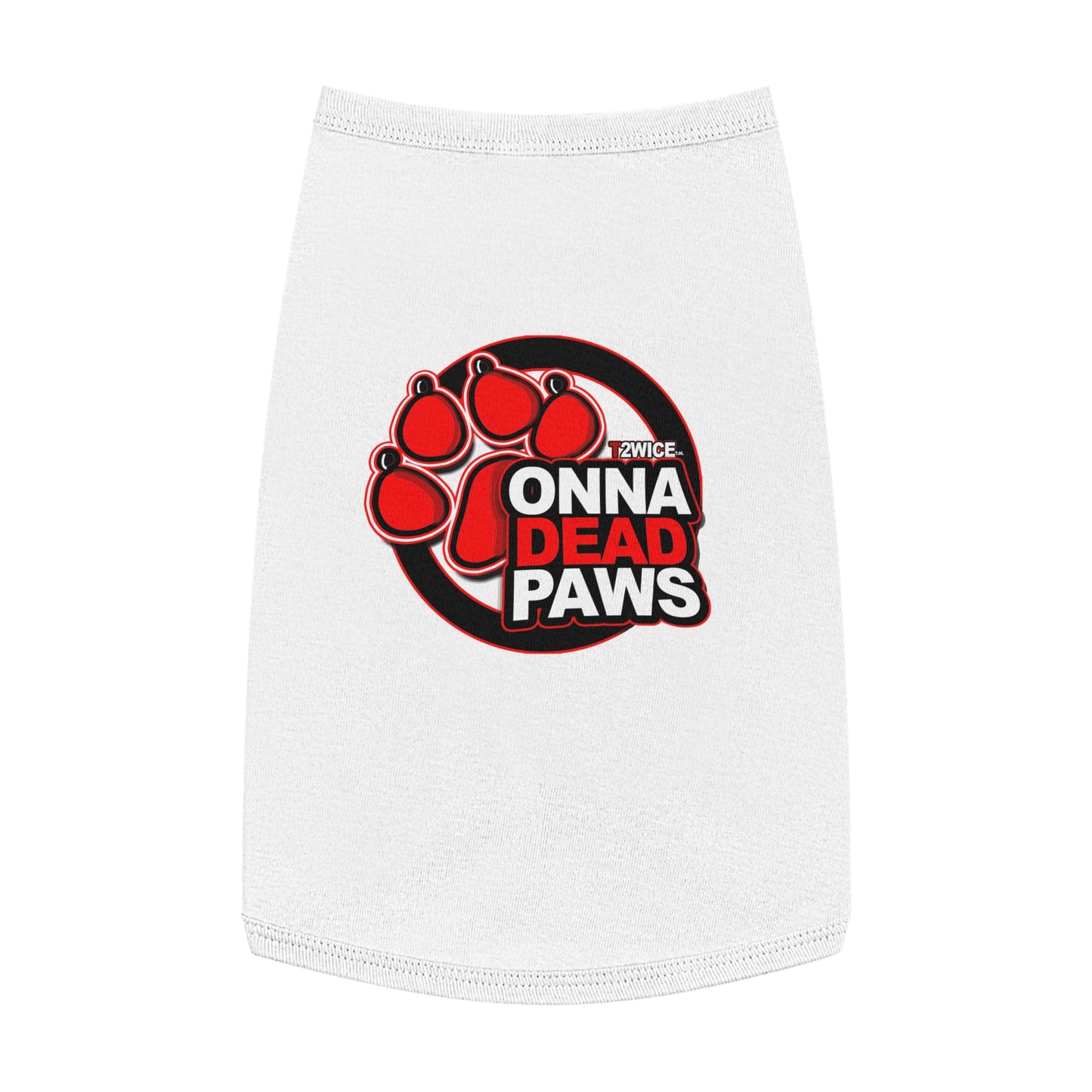 Dead Paws Red Logo Pet Tank Top