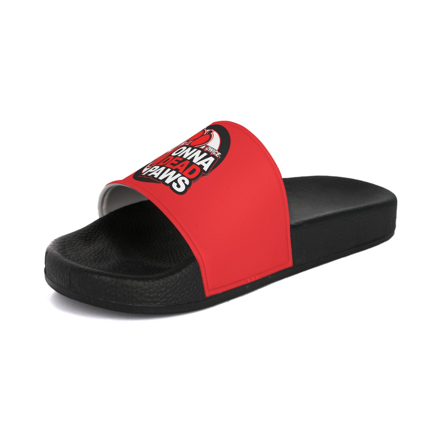 Classic Red and Black Dead Paws Slides