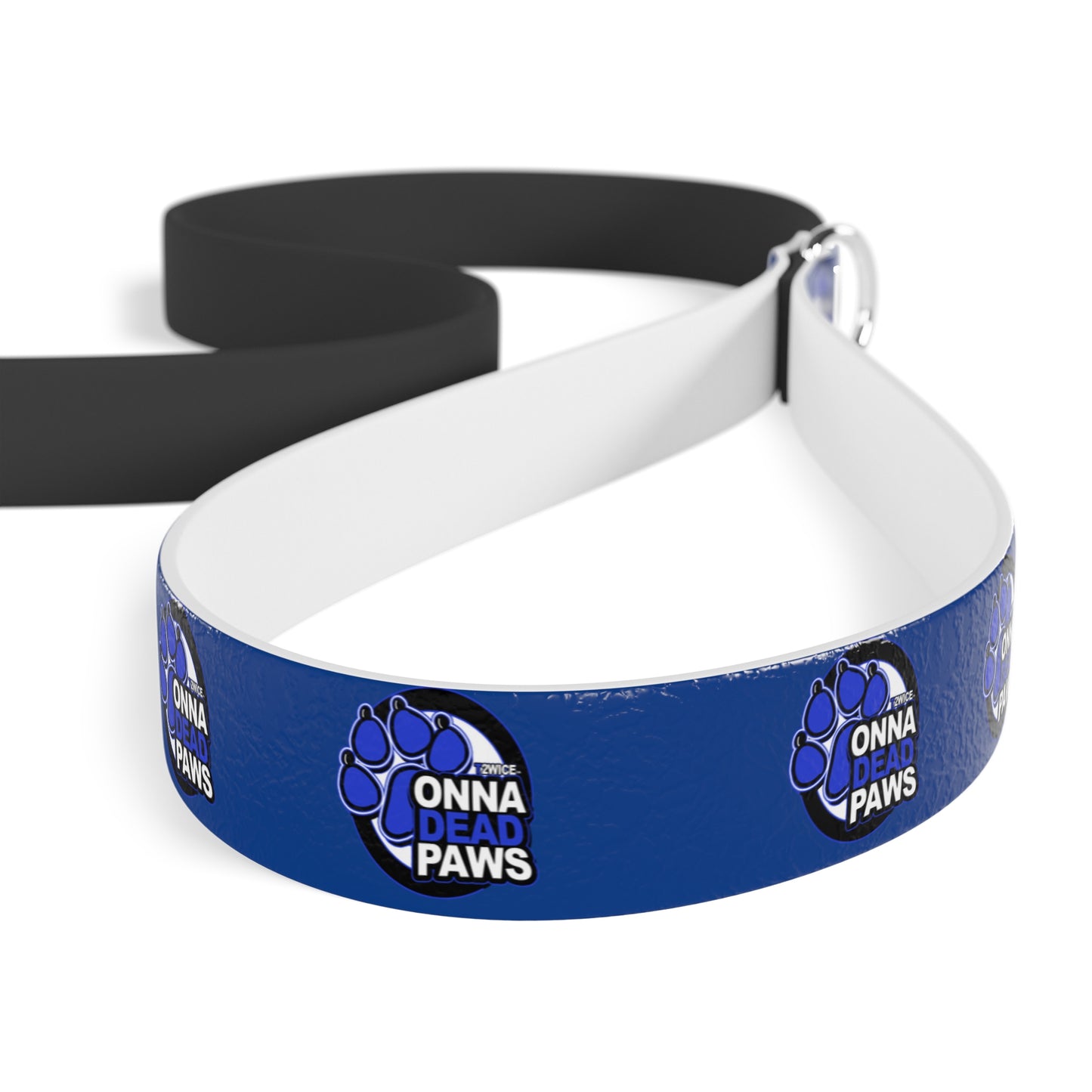 Dead Paws Leash Blue Logo