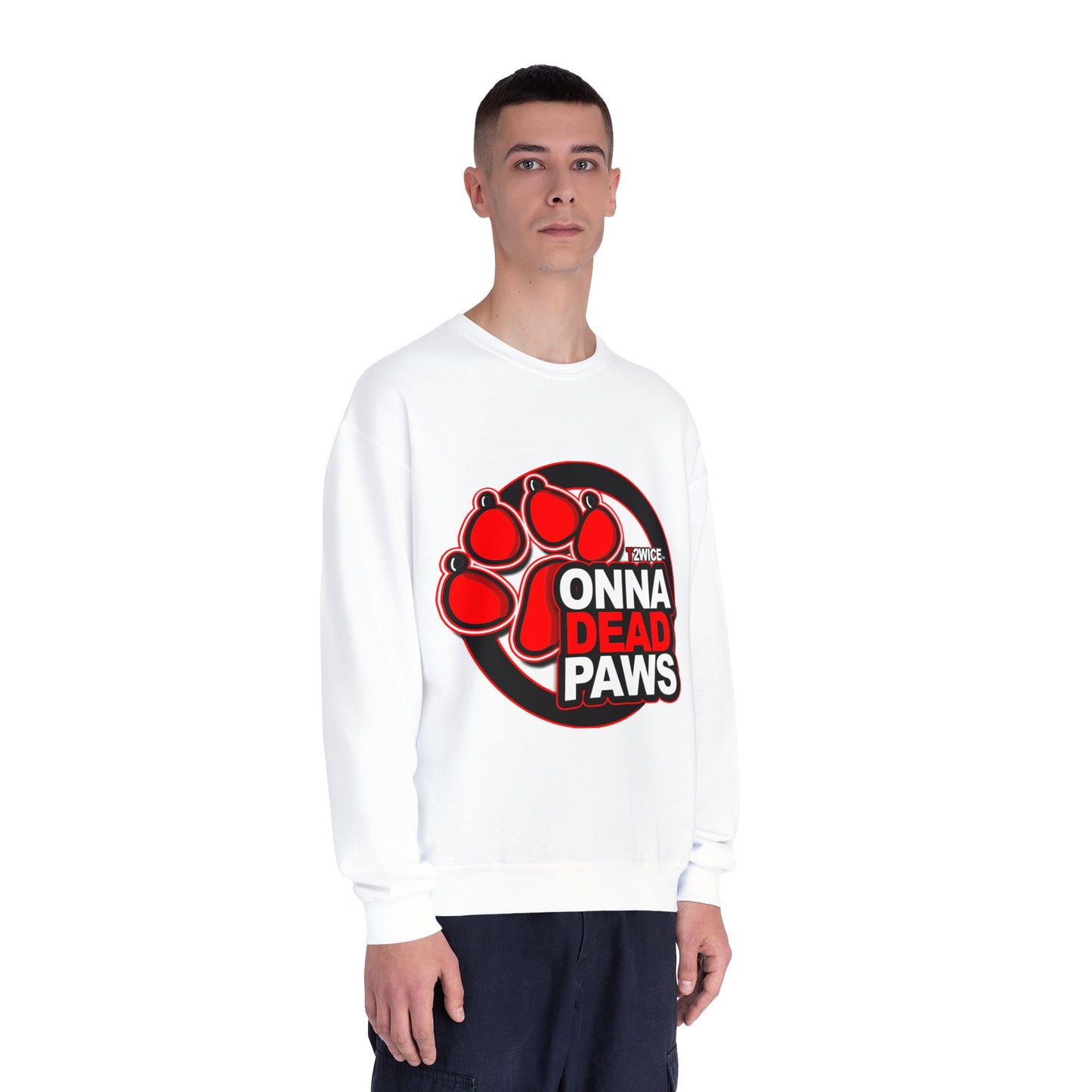 Classic Dead Paws Red Logo Sweater