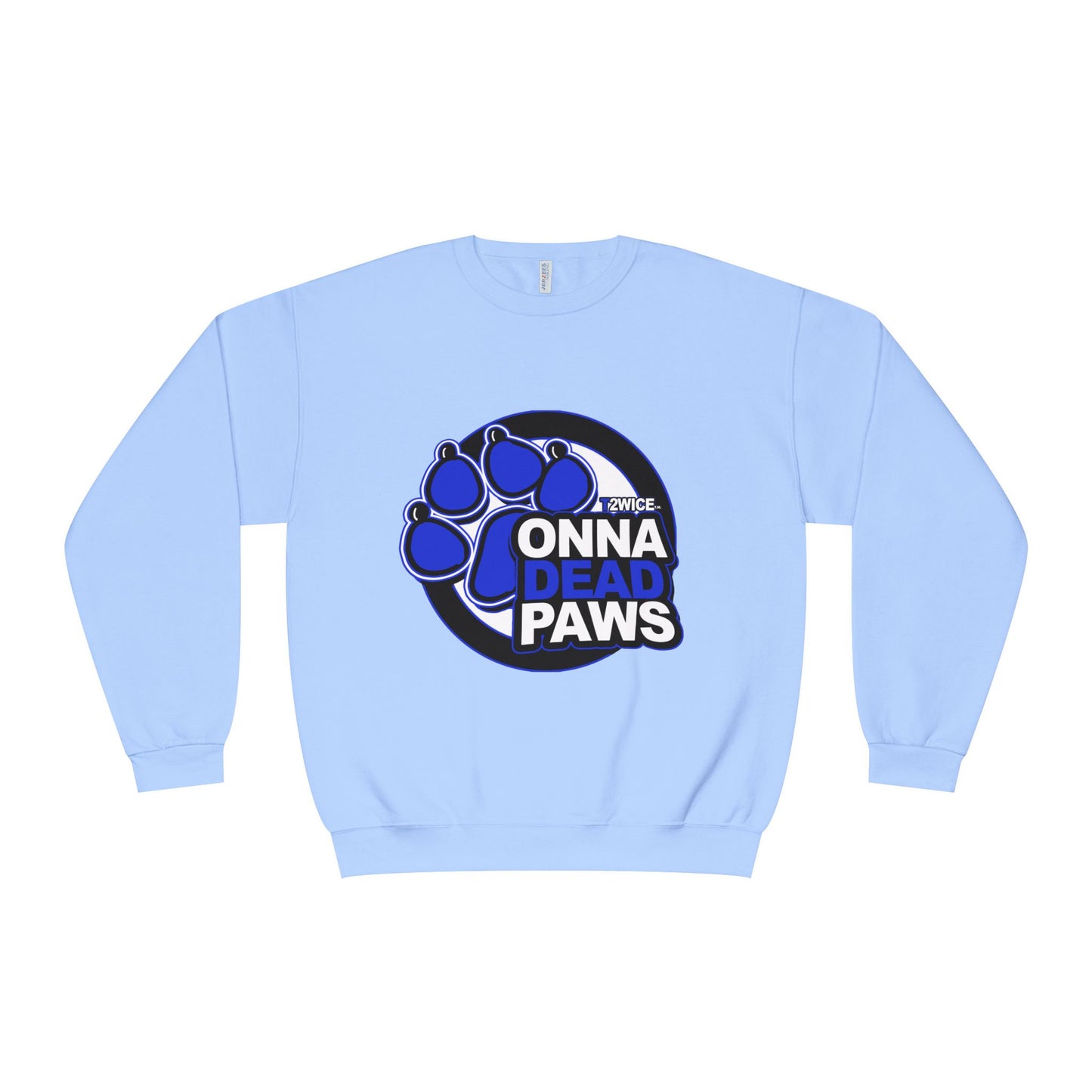 Classic Dead Paws Blue logo  Crewneck Sweatshirt