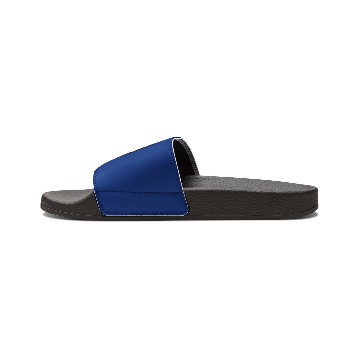 Classic Dead Paws Blue and Black blue logo Strap Slides