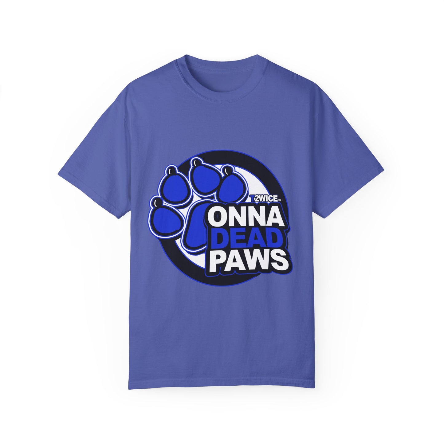 Classic Dead Paws Blue logo T-shirt