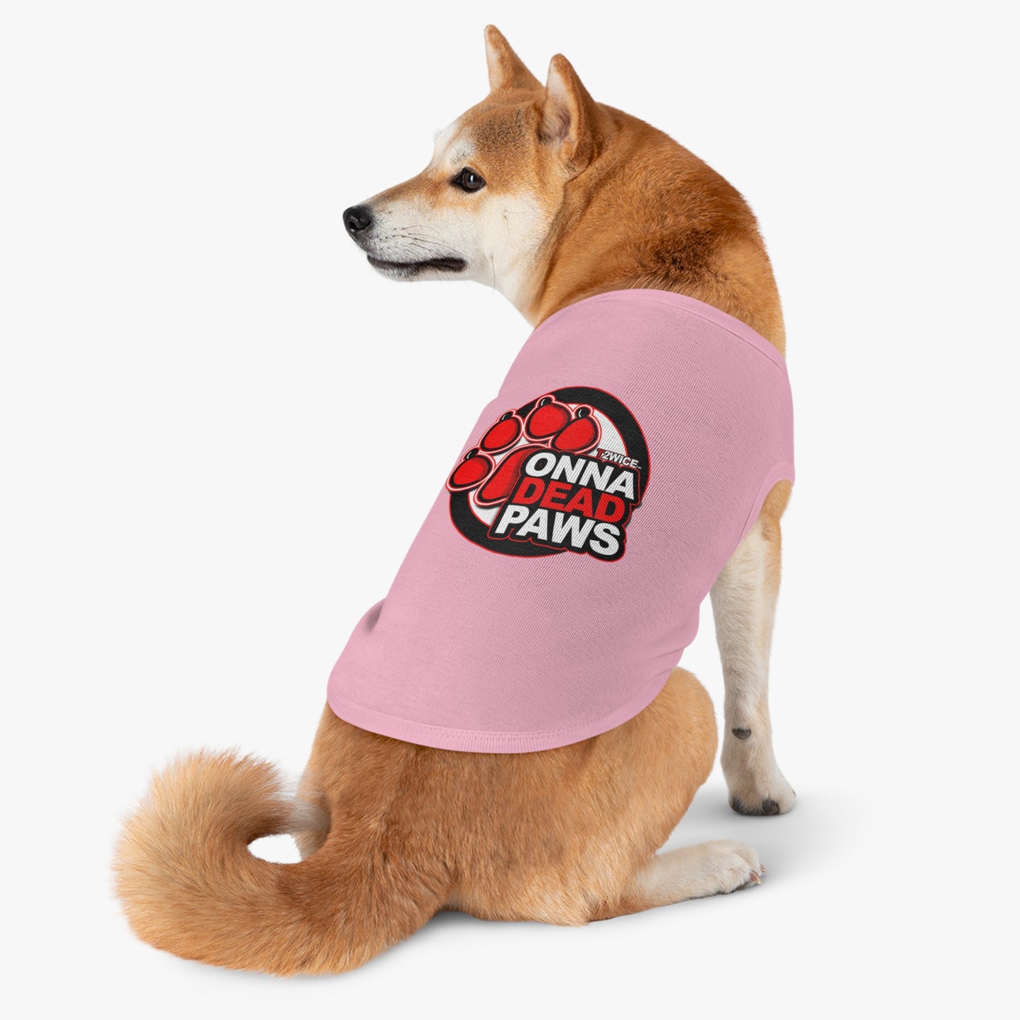 Dead Paws Red Logo Pet Tank Top