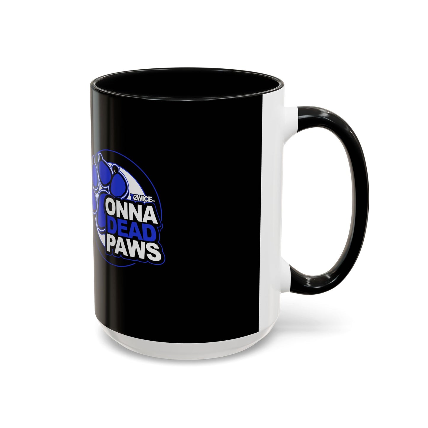 Dead Paws Blue logo Accent Coffee Mug (11, 15oz)