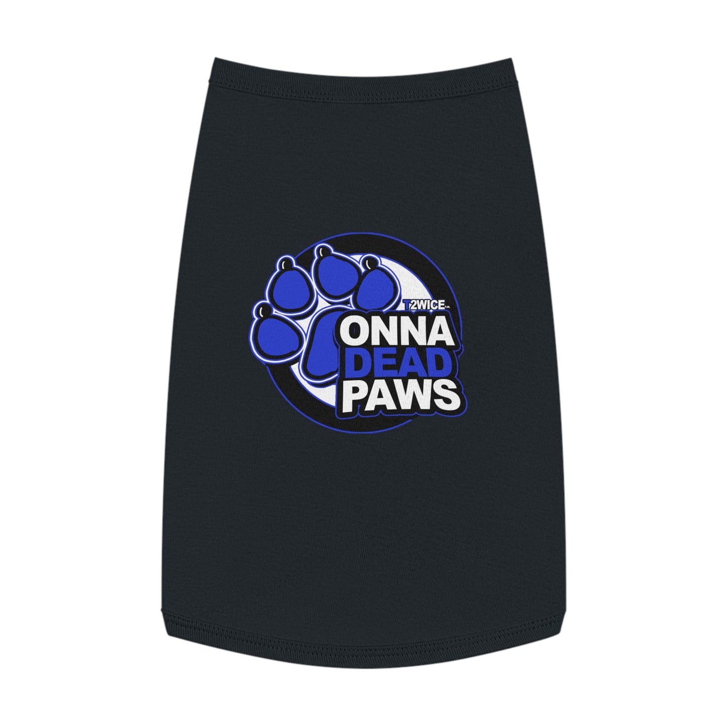 Dead Paws Blue Logo Pet Tank Top