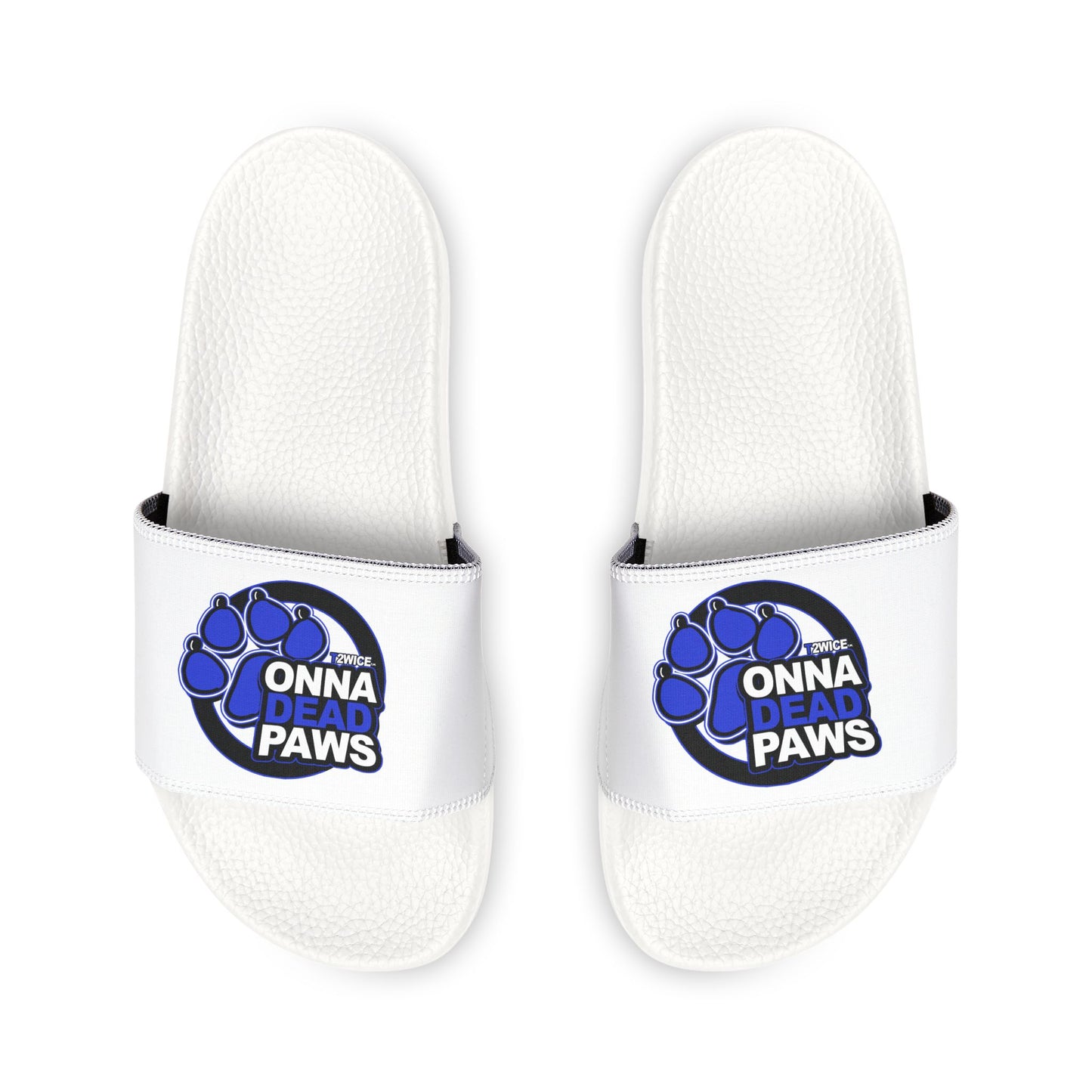 Classic Dead Paws Strap Slides Blue logo