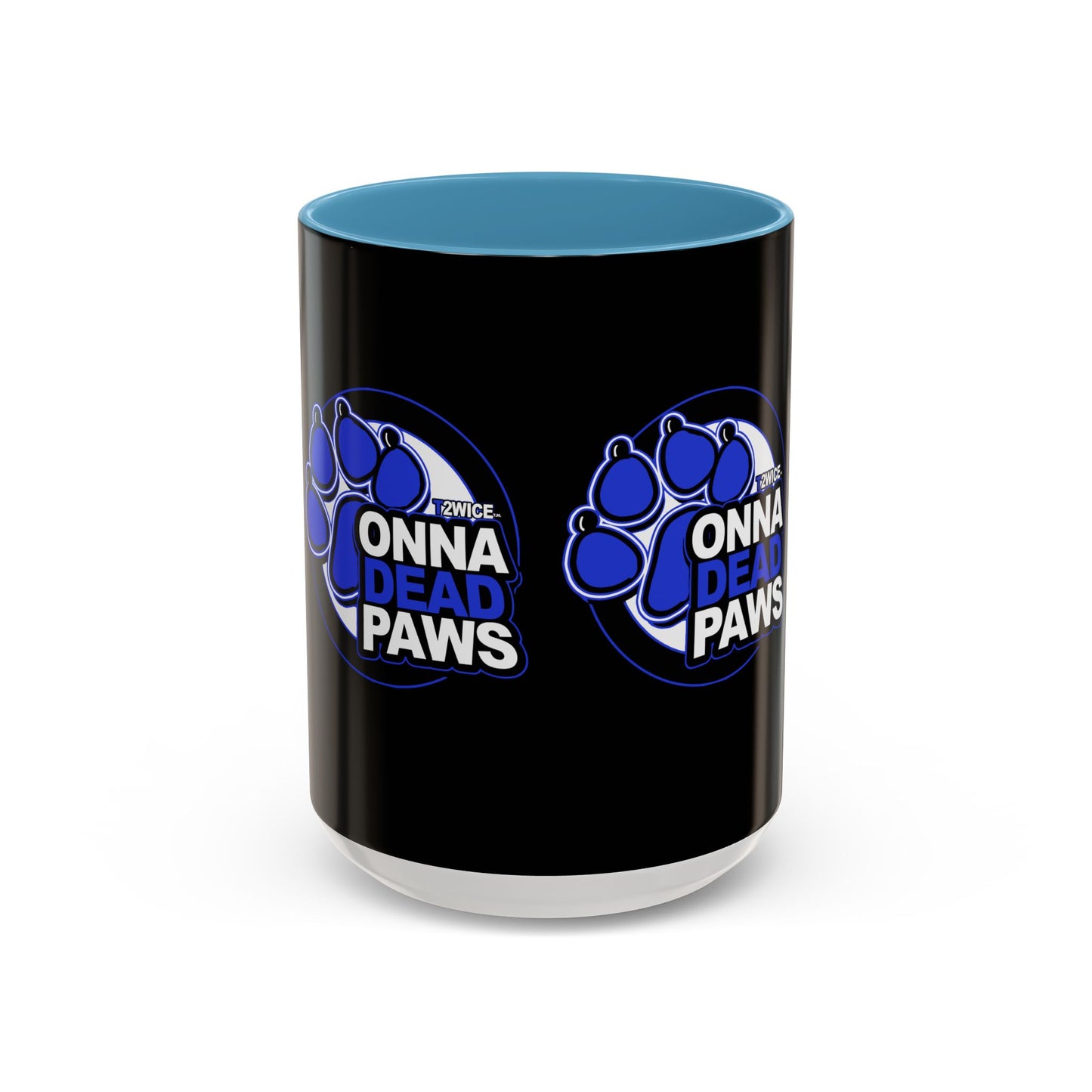 Dead Paws Blue logo Accent Coffee Mug (11, 15oz)