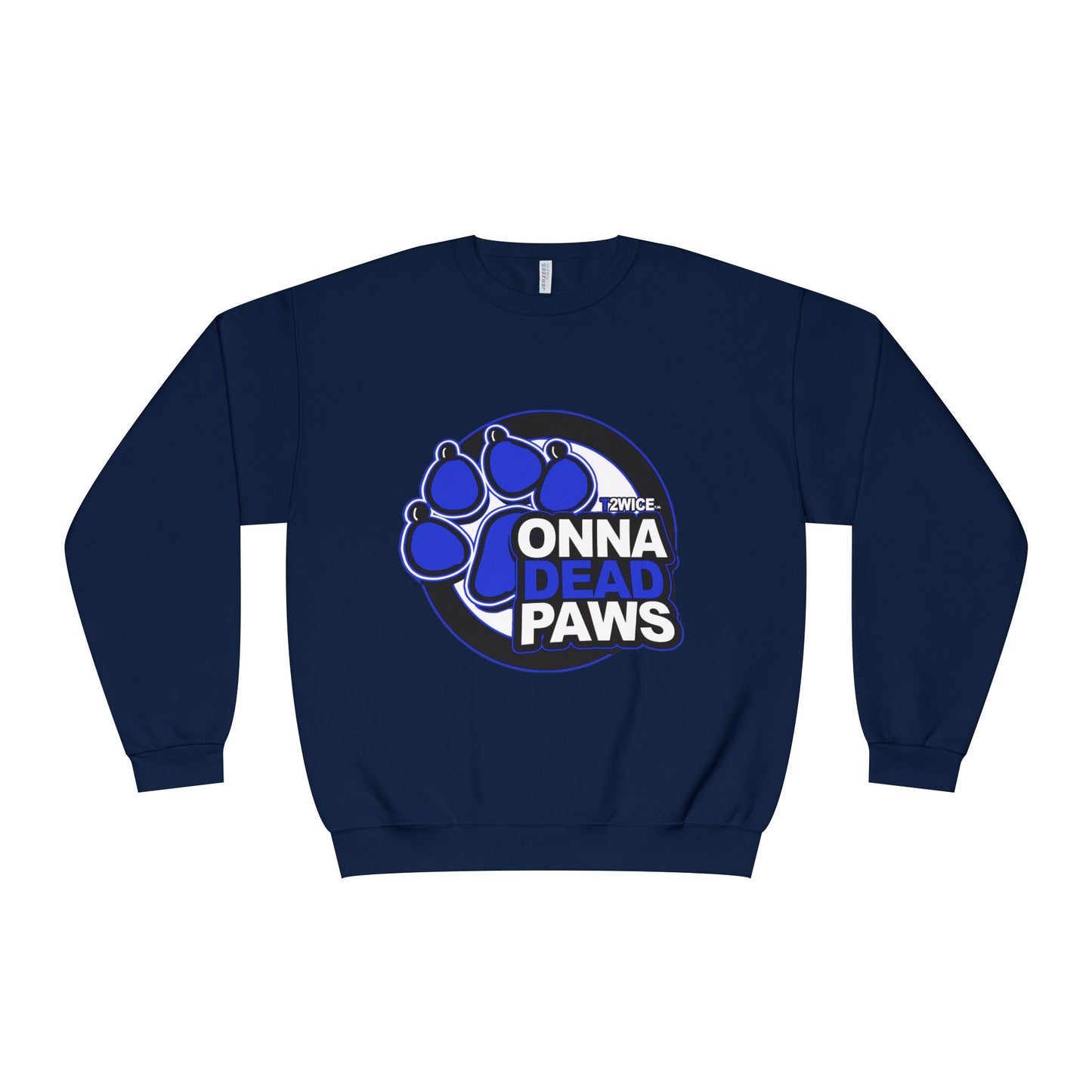 Classic Dead Paws Blue logo  Crewneck Sweatshirt