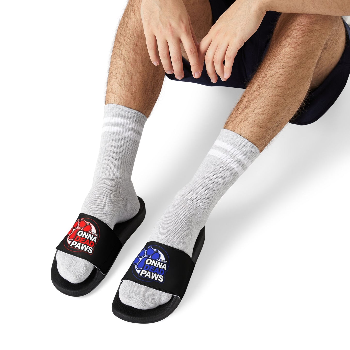 What The Paws?? Strap Slides in Black