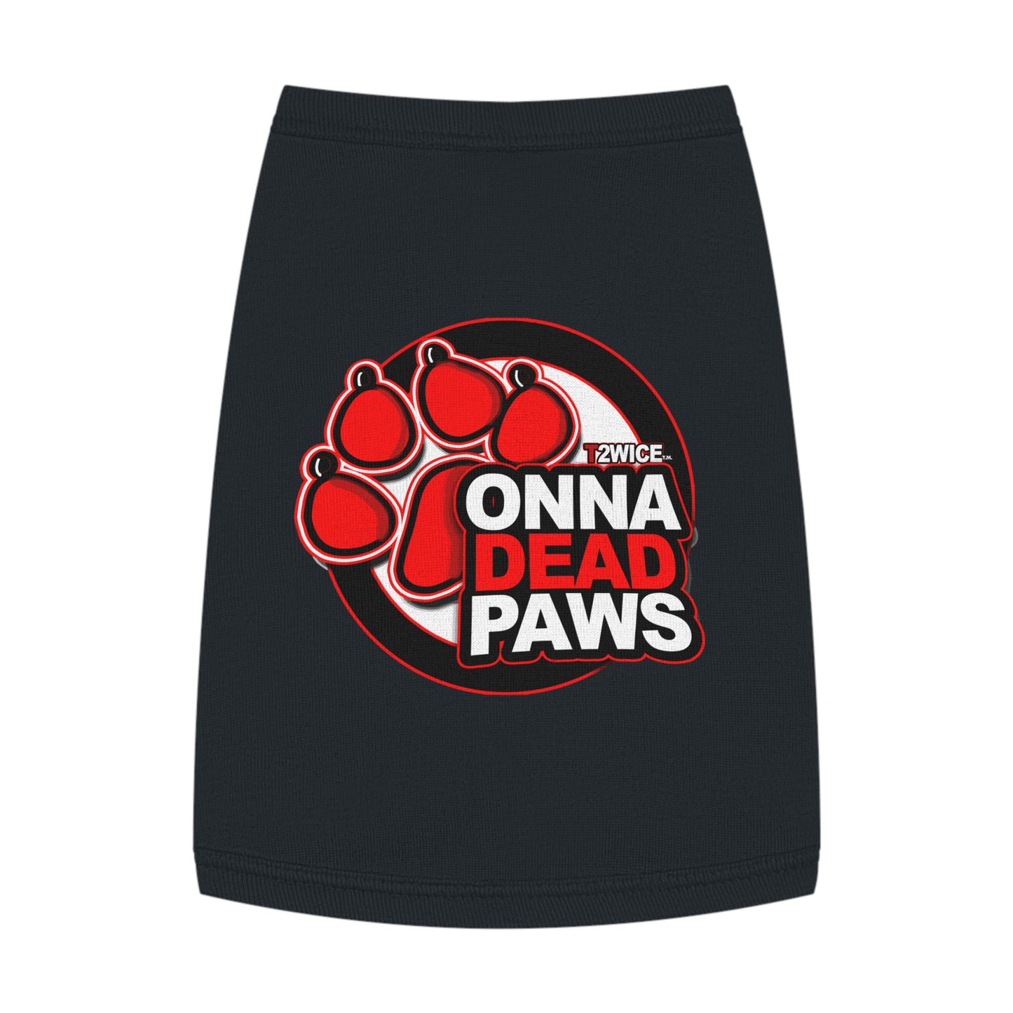 Dead Paws Red Logo Pet Tank Top