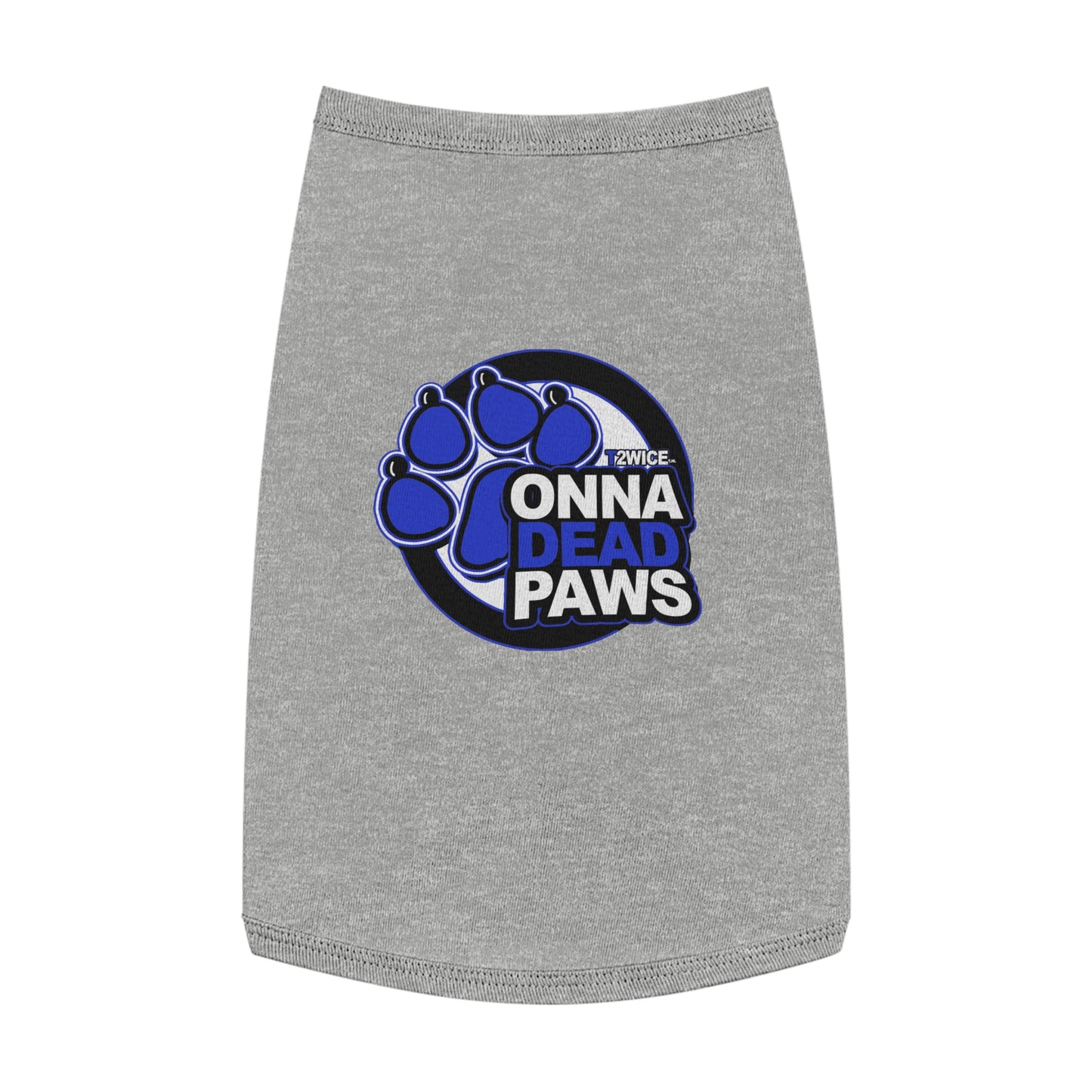 Dead Paws Blue Logo Pet Tank Top