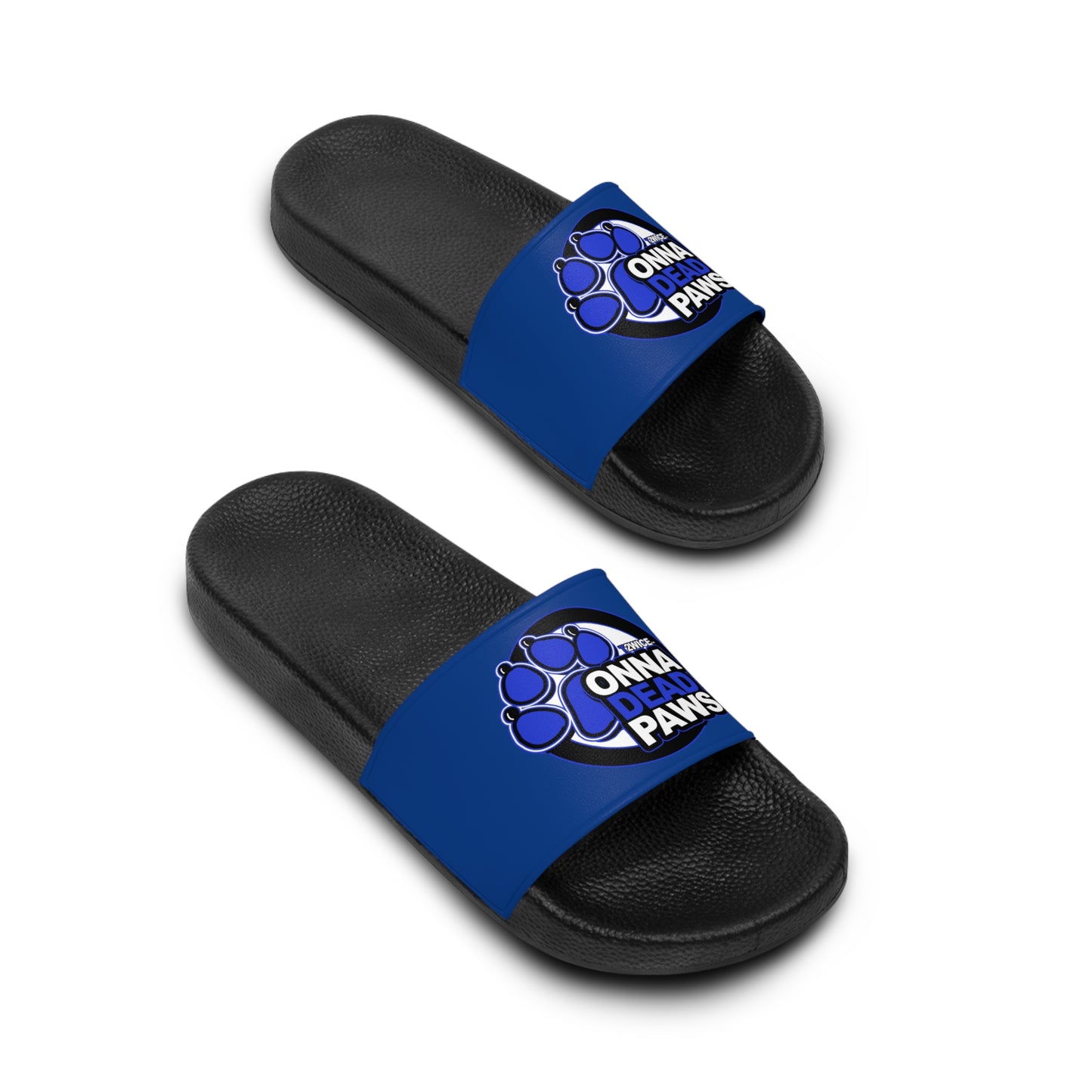 Dead Paws Blue and Black Slides