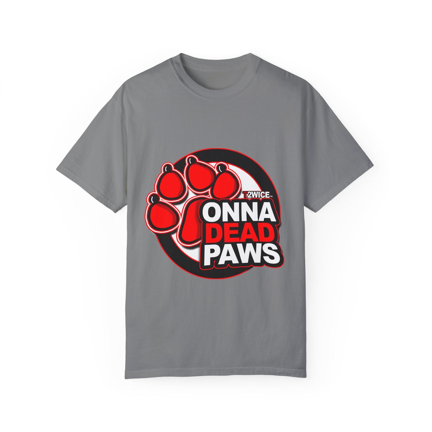 Classic Dead Paws Red Logo T shirt