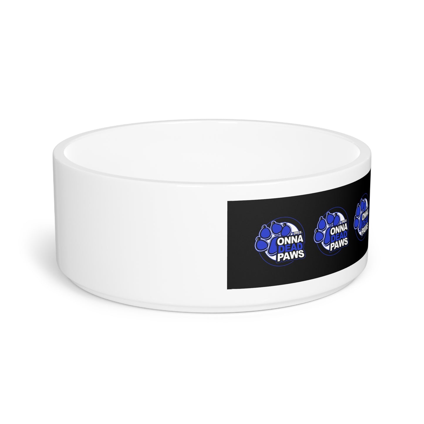 Dead Paws Black and Blue Pet Bowl