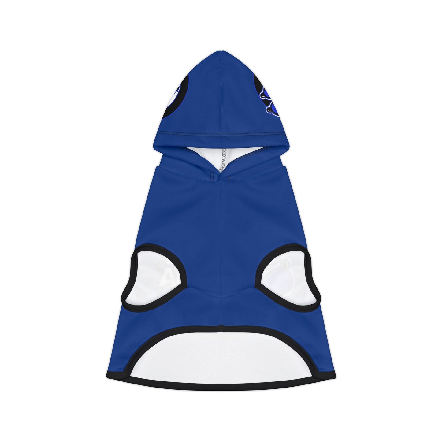 Dead Paws Blue logo Pet Hoodie in Blue